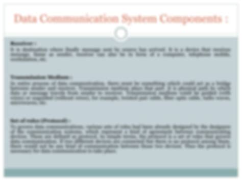 Image result for Data Communication System Components