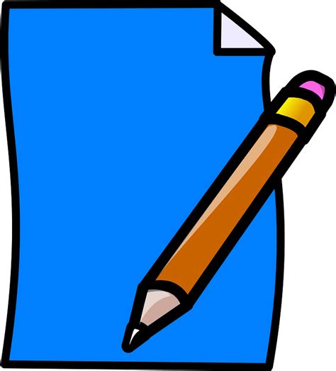 Paper And Pencil Clip Art