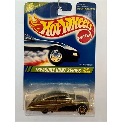 Hot Wheels 1995 Treasure Hunt Gold Passion 1 Of 10 000 Vhtf ...