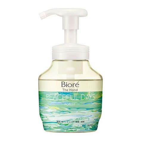 Biore Antibacterial Foaming Hand Soap Forest Scent Pump Bottle 280ml ...