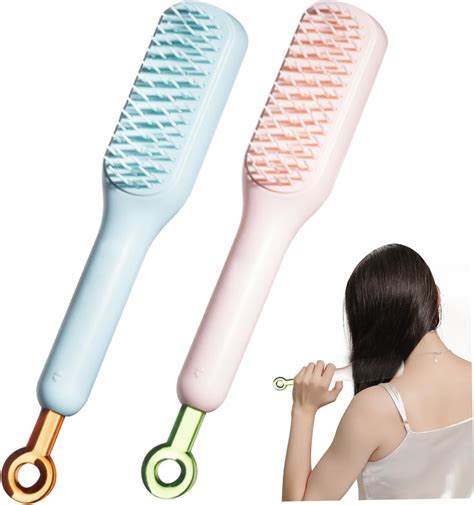 Amazon.com : Self Cleaning Hair Brushes, Easy Clean Hair Brush with ...