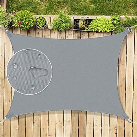 Sun Shade Sail 10'x13' Rec Sunscreen Awning Canopy Waterproof Shade ...
