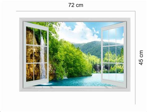 BALKRISHNA WALL STICKER 75 cm 3d nature wall sticker Self Adhesive ...