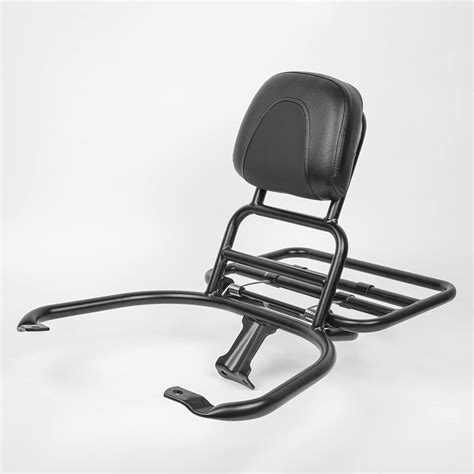 Scooter Rear Luggage Cargo Rack Adapter W Passenger Backrest Back ...