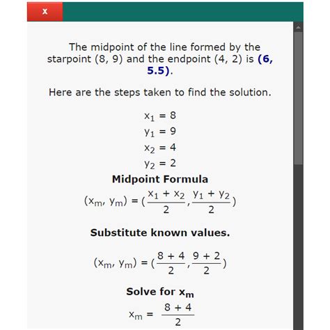 Image result for Midpoint of a Line Segment