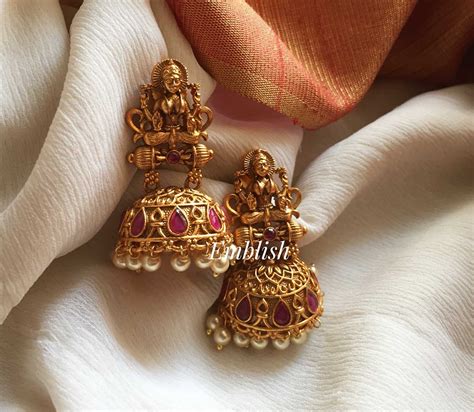 Matt new rivet last Lakshmi jhumka