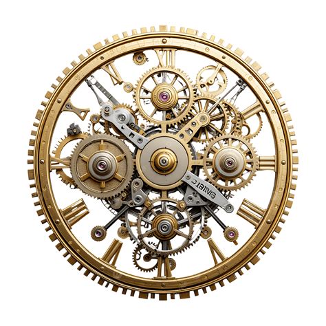 Intricate Steampunk Clock With Gears And Mechanisms, Steampunk Clock ...