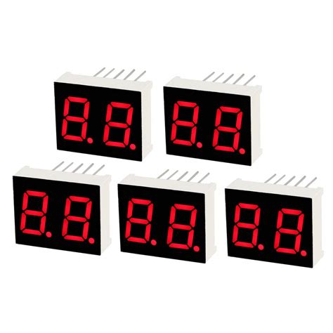 uxcell Common Cathode 10 Pin 2 Bit 7 Segment 0.79 x 0.63 x 0.28 Inch 0. ...