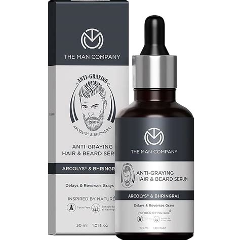 Buy The Man Company Anti-Graying Hair & Beard Serum for Man Enriched ...