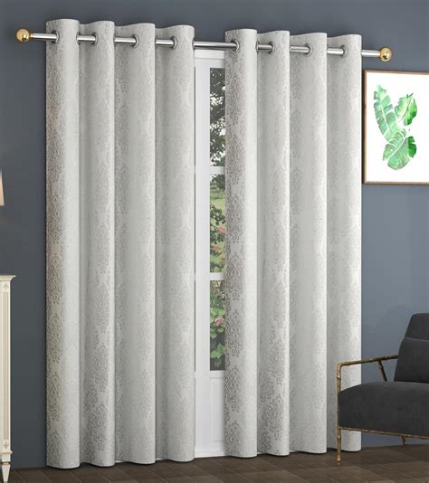 Buy Purav Light Suede Velvet Embossed Room Darkening Door Curtains for ...