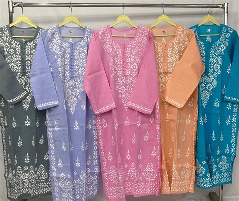 Pure cotton chikankari With beautiful embroidery - chikankariofficial