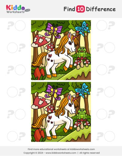 Find Differences Worksheet for Kid 的图像结果