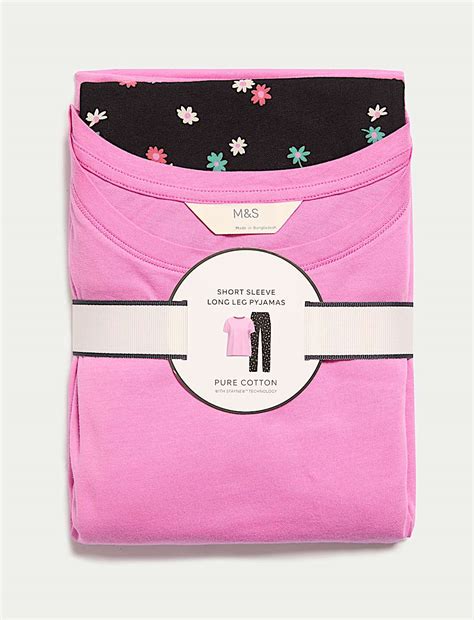 Buy Pure Cotton Printed Pyjama Set at Marks & Spencer