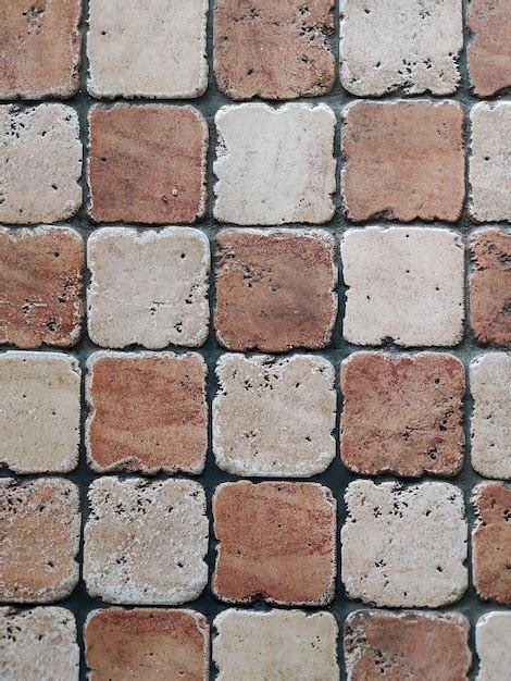 Le sol en pierre est composé de carreaux bicolores en damier Vue de ...