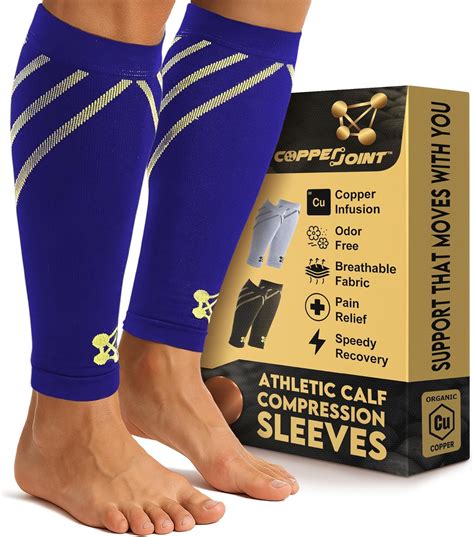 Amazon.com: CopperJoint Running Calf Compression Sleeve Women – Easy-On ...