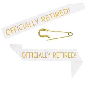 JPACO Officially Retired! Sash - Novelty Retirement Sash for Men ...
