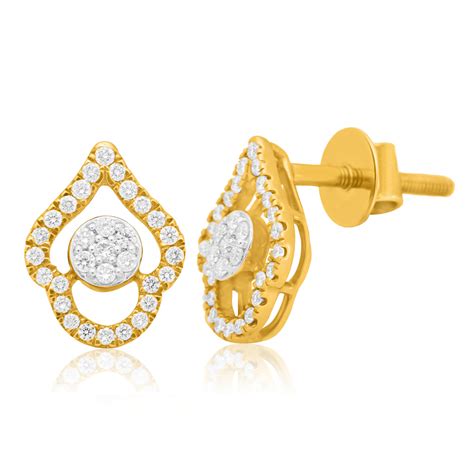 Gorgeous Gold Studs with Stunning Diamonds – WHP Jewellers