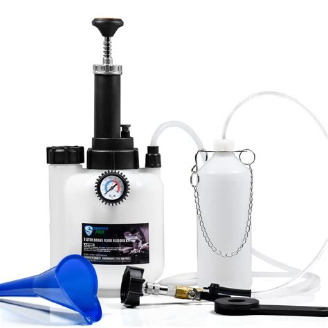 Snapklik.com : 3L Manual Brake Bleeder Fluid Pump, One Man Professional Brake Bleeder Kit ...