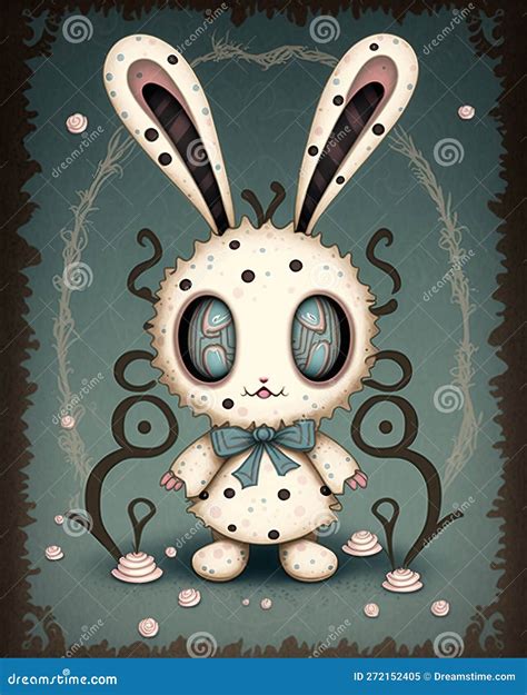 Whimsical Nightmare Bunny Scary Cute Easter Halloween Characters ...