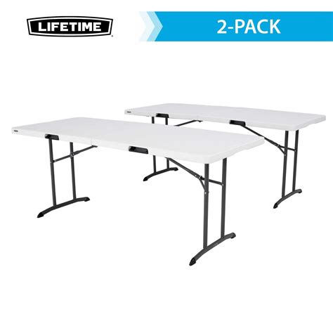 Lifetime Commercial 6ft Foldable Table, White 2 Pack - 80799 - Walmart.com