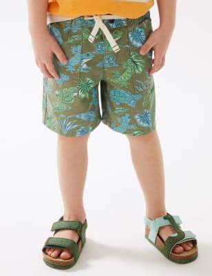 Pure Cotton Animal Print Shorts