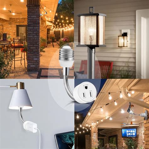 EMNOOTI 3 Prong Outlet Light Socket Adapter,Light Bulb to India | Ubuy