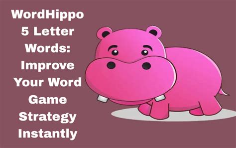 WordHippo 5 Letter Words: Improve Your Word Game Strategy Instantly ...