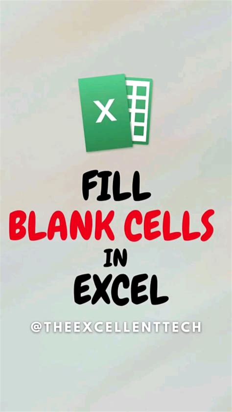 Fill blank cells in excel quickly – Artofit