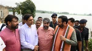 CM Nayab Singh Saini reviews waterlogging situation in Ambala’s Naggal ...