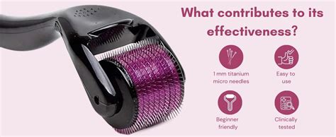 SuperGeneriX Derma Roller for Hair Growth 0.5 mm with Titanium Alloy ...