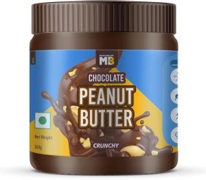 MUSCLEBLAZE Chocolate Peanut Butter, Crunchy, 340g, No Oil Separation ...