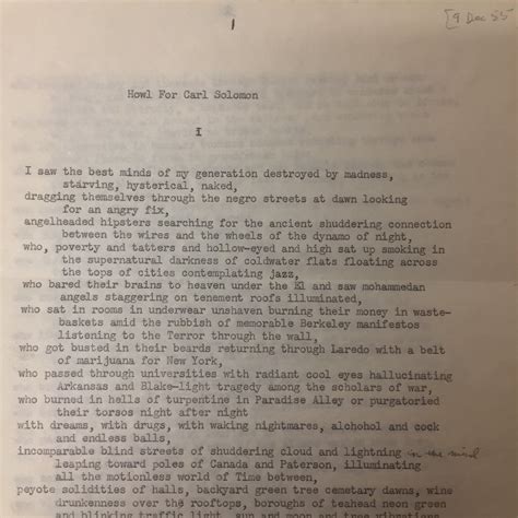 Allen Ginsberg Quotes Howl