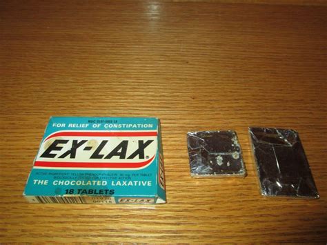 VINTAGE EX-LAX BOX THE CHOCOLATE LAXATIVE | #3917964553