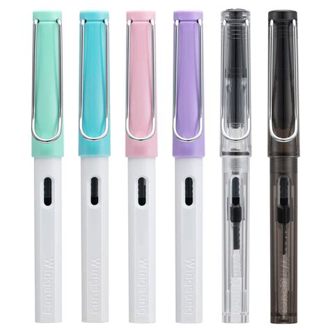 Lanxivicalligraphy Fountain Pen Set 6 Assorted Tip Sizes And Color ...