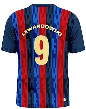 Sports India Lewandowski Football Team T Shirt Jersey for (Kid's, Boy's ...