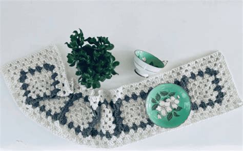 Image result for Crochet Table Runner Patterns Square