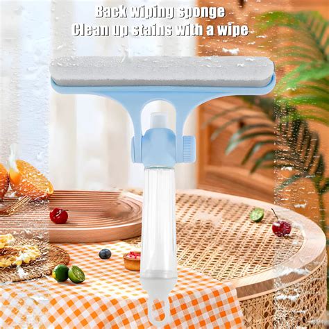 Multifunctional Glass Scraper with Built-In Spray Can, Dual Brush Heads ...