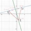 Plot the triangle with vertices P(3, 4),Q(-5, 2), and R(1, -4). Then ...