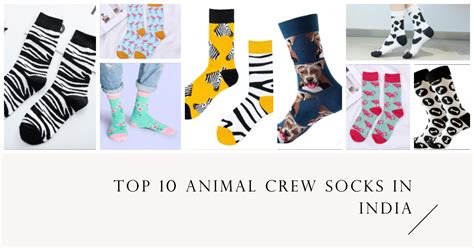 Top 10 Animal Crew Socks in India by Lazzy Socks
