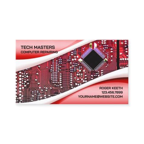 A Computer Repair Business Card Empty Sample 的图像结果