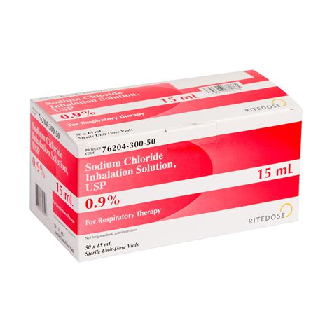 Sodium Chloride Inhalation Solution, USP / 0.9% | The Ritedose Corporation