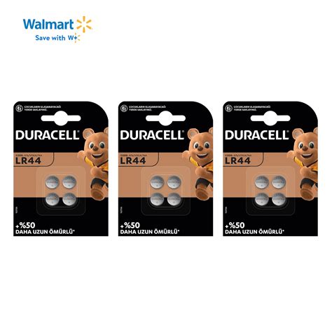 Duracell LR44/A76 1.5V Button Cell Battery, 12 Pack - Walmart.com