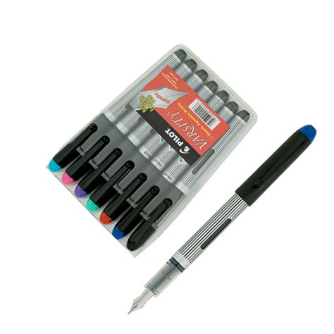Pilot Varsity 7 Colors of Ink - 7 Disposable Fountain Pens – Fountain ...