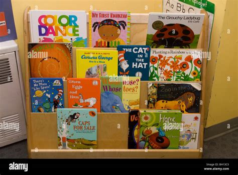 Children's books on display at a school library on Wednesday, December 23, 2009. (© Richard B ...