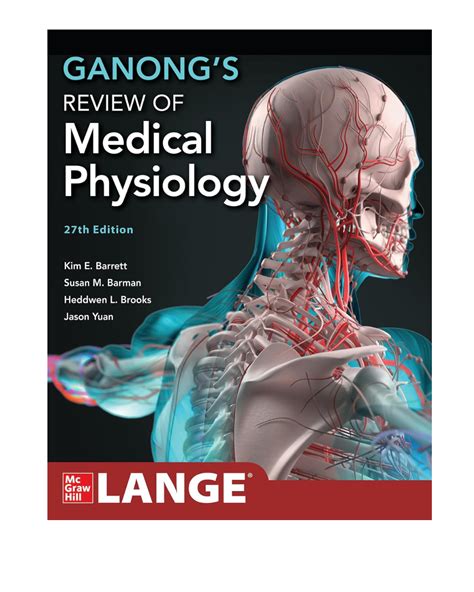 Ganong’s Review of Medical Physiology by Kim E. Barrett 27/e 2025 | Prithvi Medical Book Store