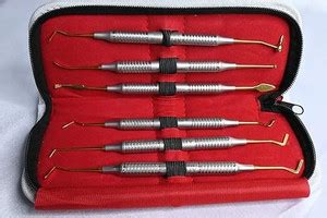 PRAKDENT Dental api Composite Instruments Gold TC Set Of 6/ NO Surgical ...