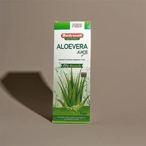 Baidyanath (Jhansi) Aloe Vera Juice 1 Ltr – Natural Herbal Drink with ...