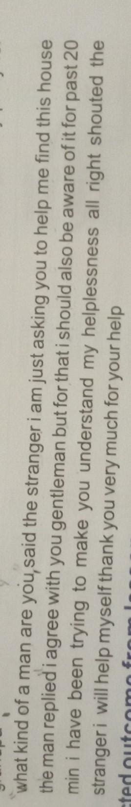 rewrite this passage using. apostrophes commas and inverted commas ...