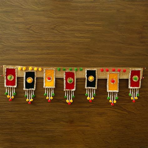 The Kraft Street Gota Patti Handmade Door Hanging/ Bandarwal /Toran for ...