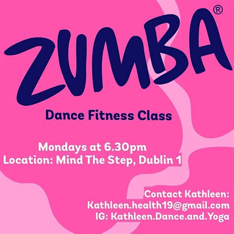 Zumba Dance Fitness, Mind The Step, Dublin 1, 20 November 2023 ...